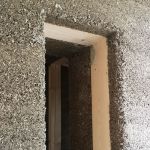 Detail okno - konopný beton
