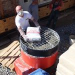Míchání konopného betonu